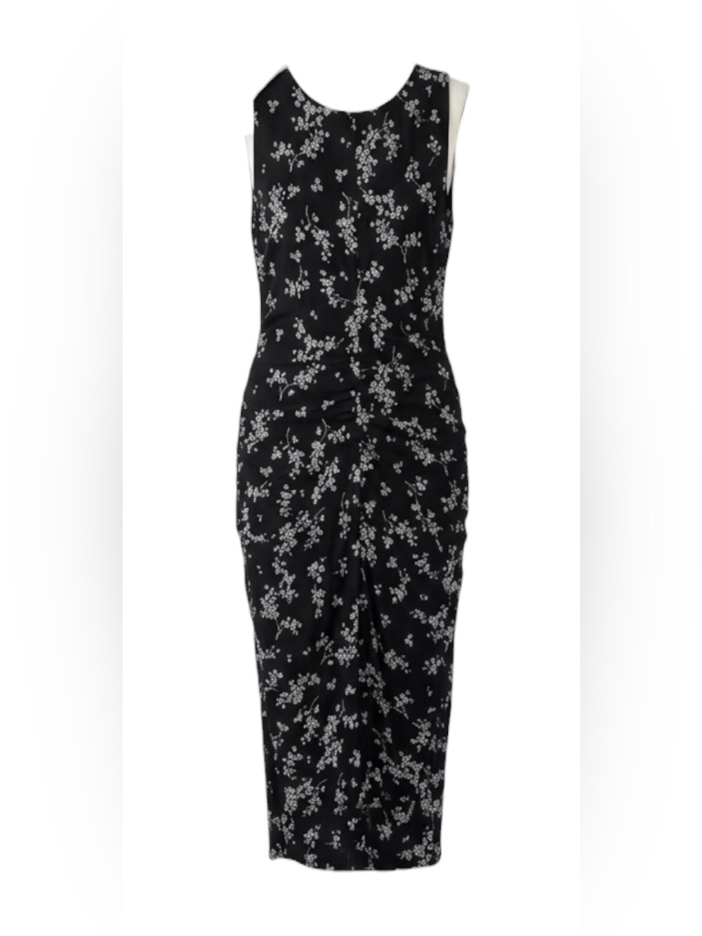 41 Hawthorn Sleeveless, Fitted Silhouette with Side Ruching Midi Dress Size 2X